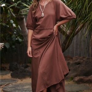 Free People Chocolate Brown Maxi Dress
